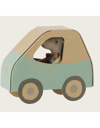 Souris au volant Maileg Petit frère – 10 cm
