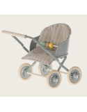 Poussette Maileg pour bébé souris – Bleu