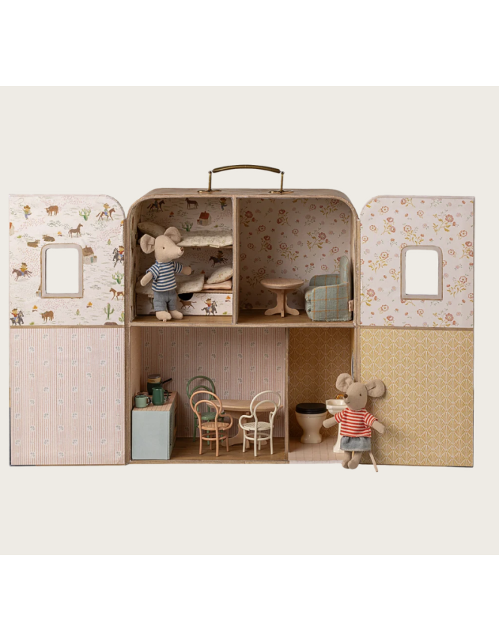 Maison SuitCasa Maileg pour Petite sœur et Petit frère