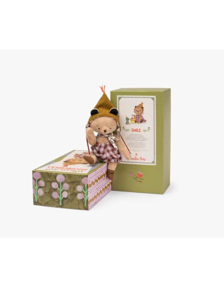 Peluche articulée Émile le petit ours Moulin Roty