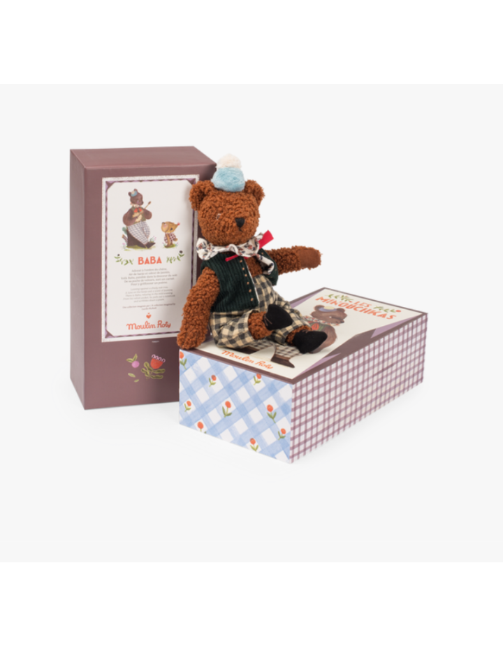 Peluche articulée Baba le grand ours Moulin Roty