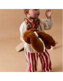 Foulard Lollilove marron beige maman enfant | Atelier Wagram