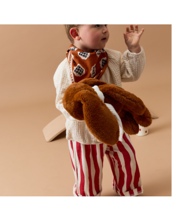 Foulard Lollilove marron beige maman enfant | Atelier Wagram