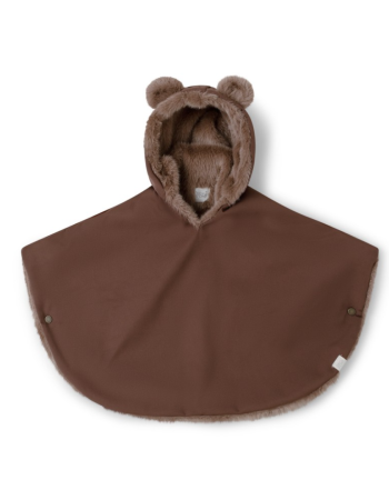 Poncho bébé polaire Teddy Neop Moka | Babyshower