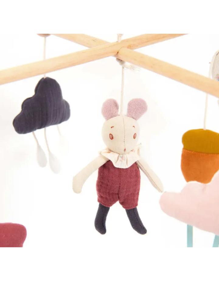 Mobile musical à croisillon Moulin Roty – Après la pluie