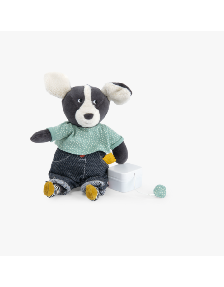 Peluche musicale Chien Puce Moulin Roty – Puce & Pilou
