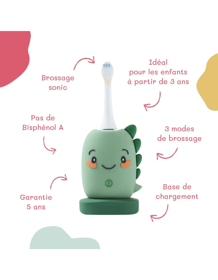 Brosse à dents sonique Dinosaure enfant – The Zoofamily