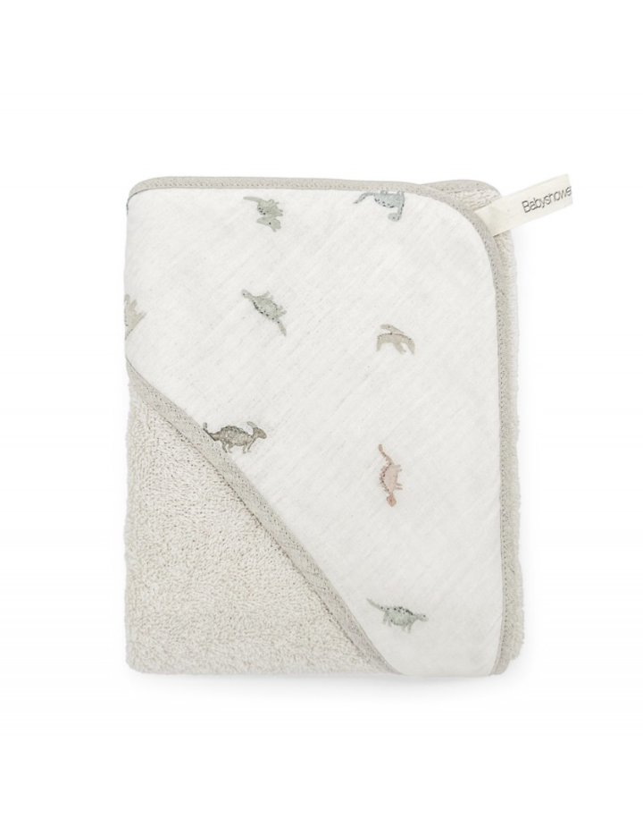 Cape de bain bébé Dino Babyshower – 75 × 75 cm