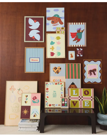 Affiche Twins Birds – Oiseaux colorés | Ma Petite Vie