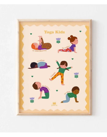 Affiche Yoga Kids pour enfants – Poster pédagogique