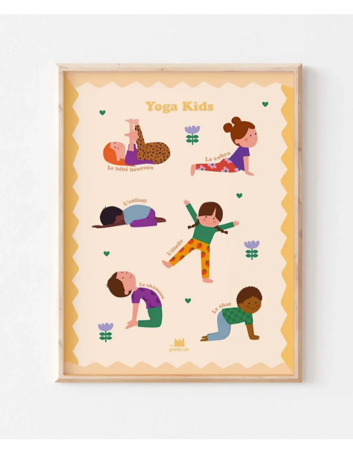 Affiche Yoga Kids pour enfants – Poster pédagogique