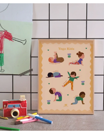 Affiche Yoga Kids pour enfants – Poster pédagogique
