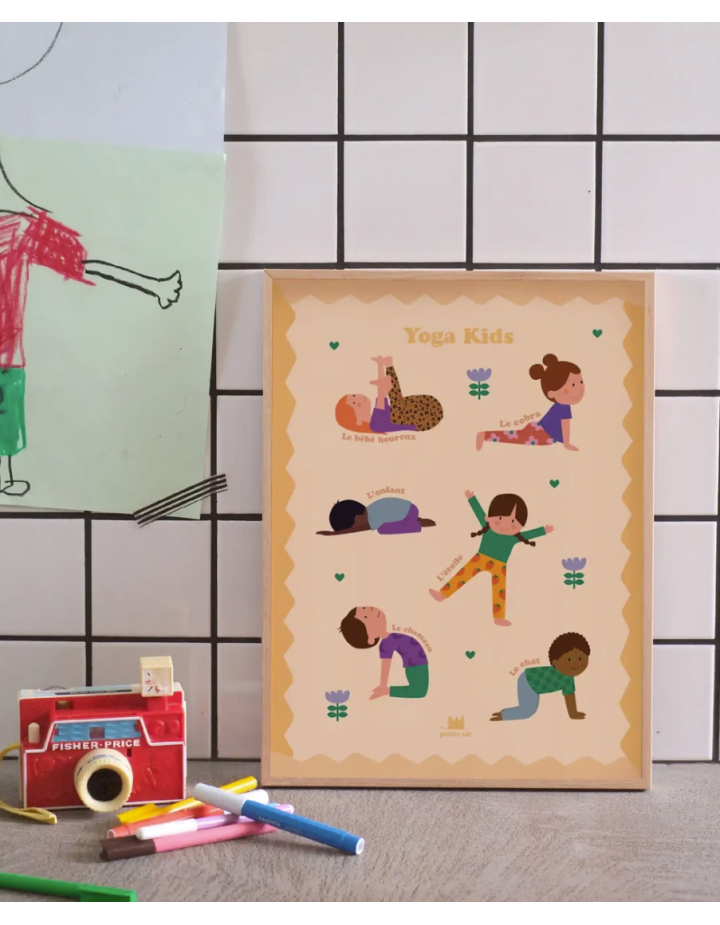 Affiche Yoga Kids pour enfants – Poster pédagogique