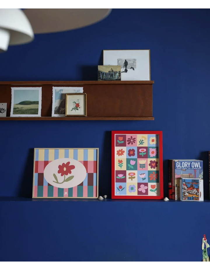 Affiche Patchwork Fleuri – Décoration florale | Ma Petite Vie