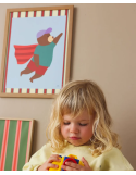 Affiche Ours Super-Héros – Décoration chambre enfant