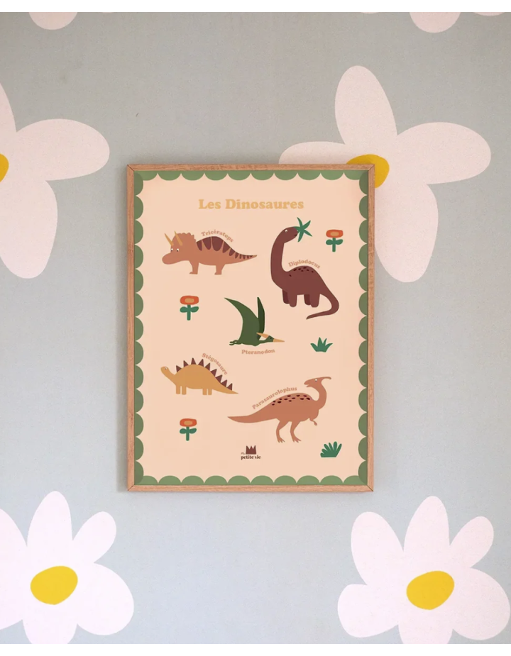 Affiche Les Dinosaures – Poster éducatif enfant | Ma Petite Vie