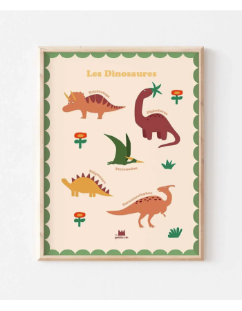 Affiche Les Dinosaures – Poster éducatif enfant | Ma Petite Vie