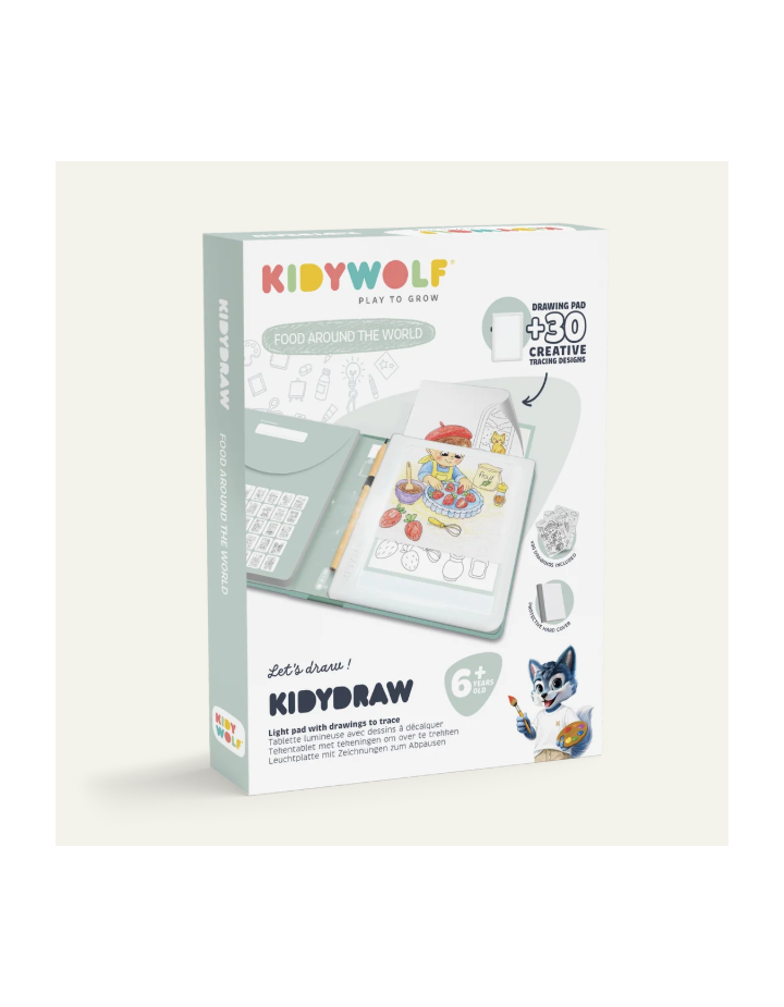 KIDYDRAW PAD Food – Tablette à dessin Kidywolf