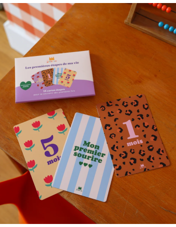 Cartes étapes bébé Mes 12 premiers mois | Ma Petite Vie