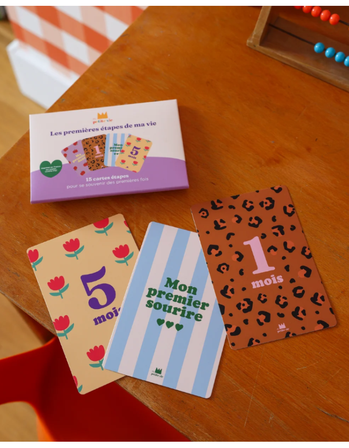 Cartes étapes bébé Mes 12 premiers mois | Ma Petite Vie