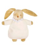 Lapin Doudou Hochet Ivoire 20 cm - TROUSSELIER