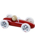 Voiture Grand Prix vintage MM en bois rouge - VILAC