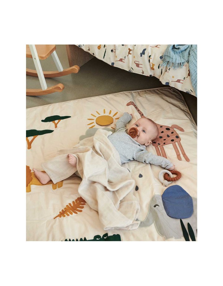 Tapis d'éveil Glenn Safari sandy mix - LIEWOOD
