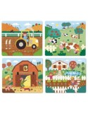 4 puzzles évolutifs ferme - VILAC